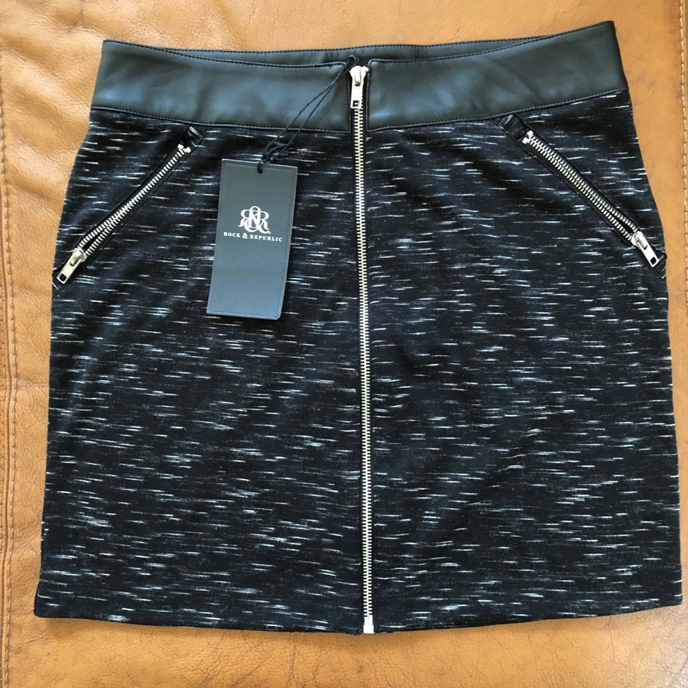 Rock & Republic Street Edge Mini Skirt